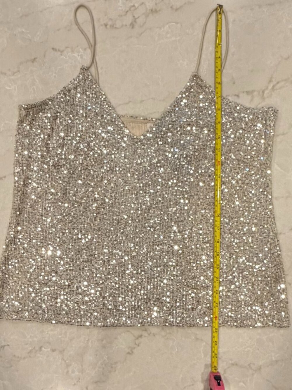 River Island London Allover Sequin Tank - Picture 8 of 9